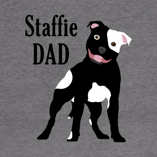 Staffie Dad BW by SiSuSiSu